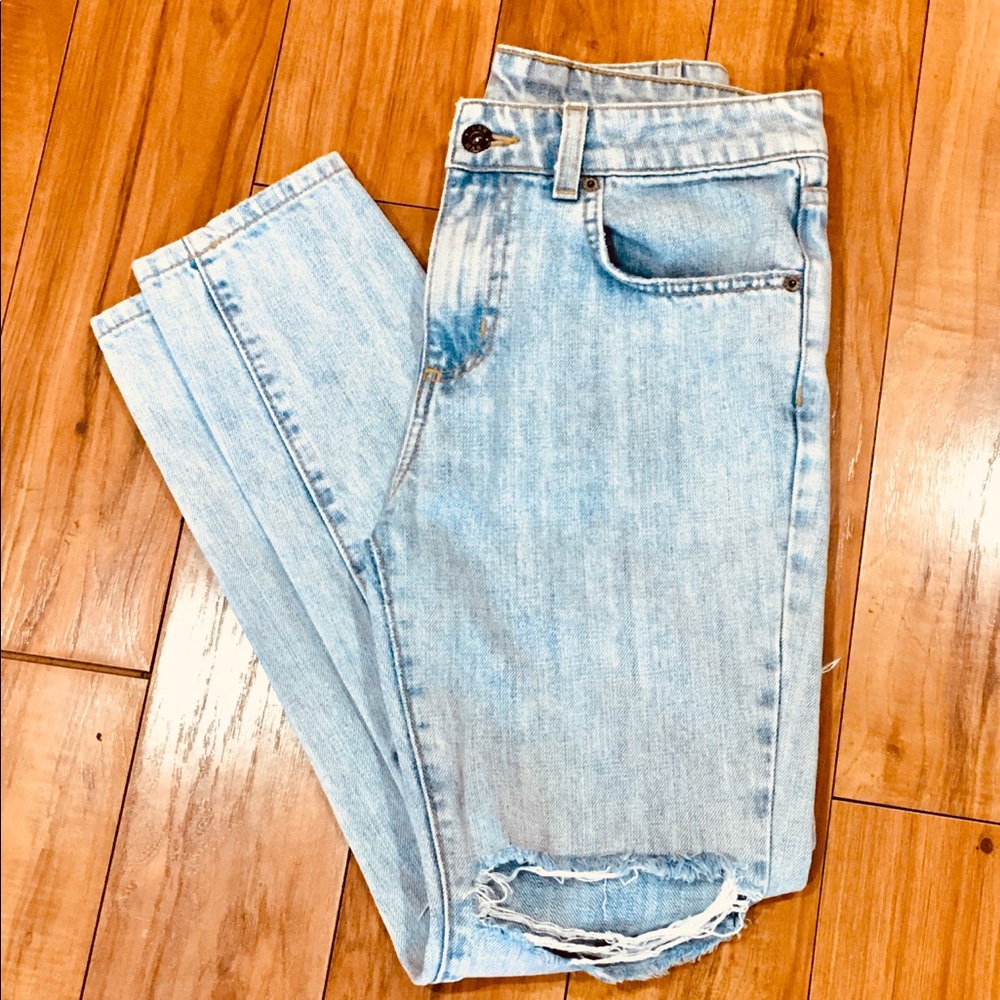 Carmar vintage acid wash denim jeans high waist mom jeans distressed 28 …